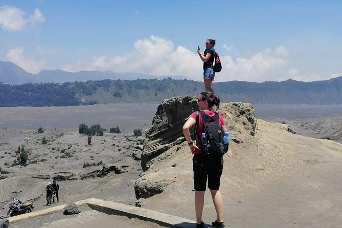 1 Day Bromo Private Day Tour with Madakaripura Waterfall - Walking to the crater rim