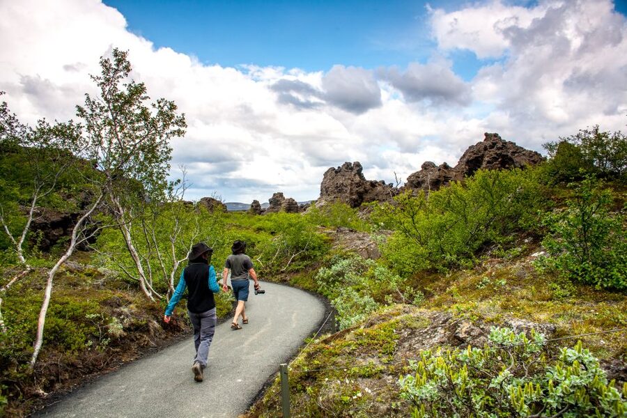 Akureyri Port: Lake Mývatn and Godafoss Waterfall Tour - Lake Mývatn and its volcanic setting