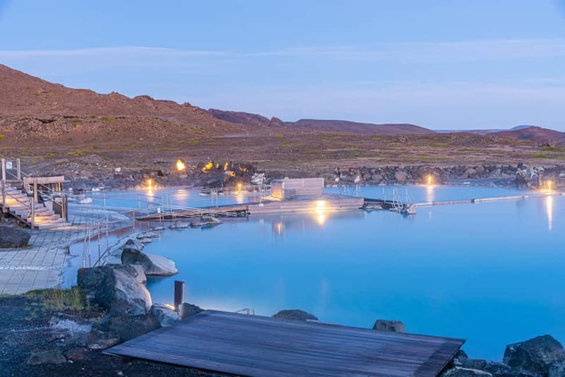 Akureyri Port: Myvatn Nature Baths & Godafoss Waterfall Tour - Two hours, or sometimes less, at Mývatn Nature Baths