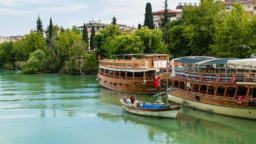 Alanya/Side: Manavgat River & Waterfall, Boat Tour, & Bazaar - Manavgat Waterfall: pretty, brief, and not for swimming