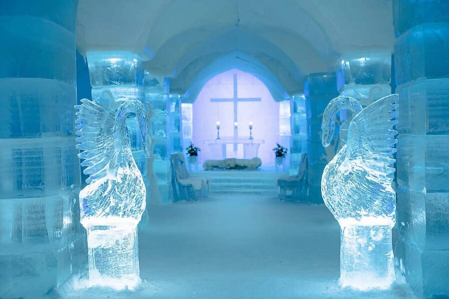 Alta: Igloo Ice Hotel and Hiking to the Frozen Waterfall. - Why the Igloo Hotel changes every winter