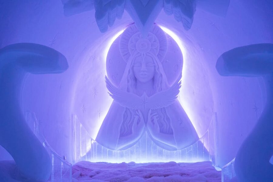 Alta: Igloo Ice Hotel and Hiking to the Frozen Waterfall. - Inside the 2,500-square-meter ice hotel