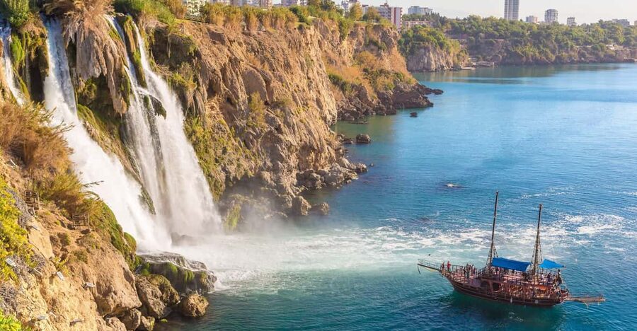 Antalya: Beach & Waterfalls Boat Trip w/ Lunch & Soft Drinks - A $24 cruise with a surprisingly full day