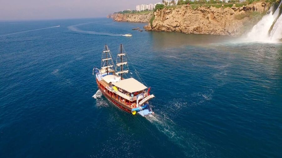 Antalya: Beach & Waterfalls Boat Trip w/ Lunch & Soft Drinks - What the $24 price really includes