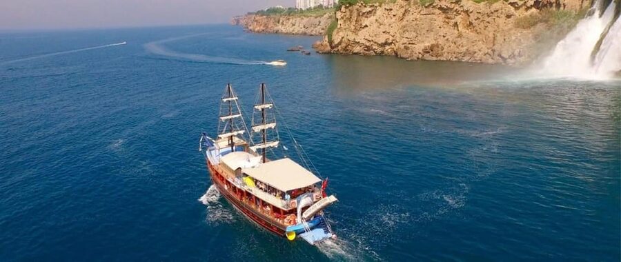 Antalya City Tour, Boat & Majestic Waterfalls And Shopping - The boat trip along Antalya’s coast