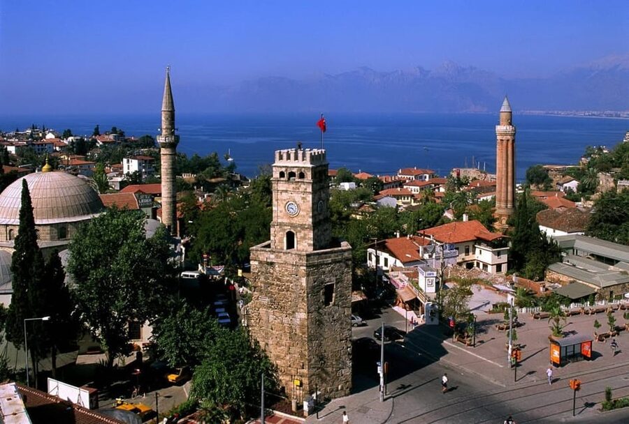 Antalya City Tour With Shopping, Waterfalls, and Boat Tour - Walking through Kaleiçi and past Hadrian’s Gate