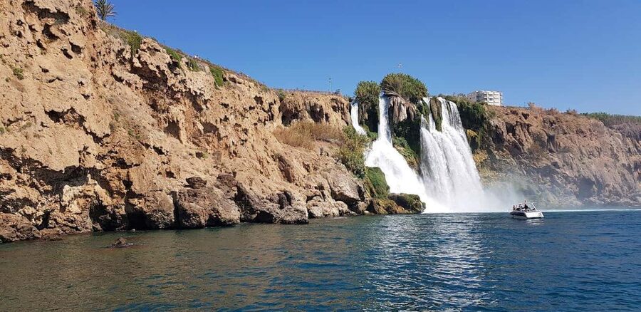 Antalya: Guided City Tour with Waterfalls Tickets and Lunch - The optional boat ride from a different angle