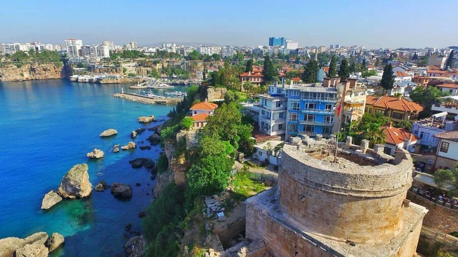 Antalya: Kaleici, Duden Waterfalls And Boat Tour With Lunch - Upper Düden Waterfall and its cave views