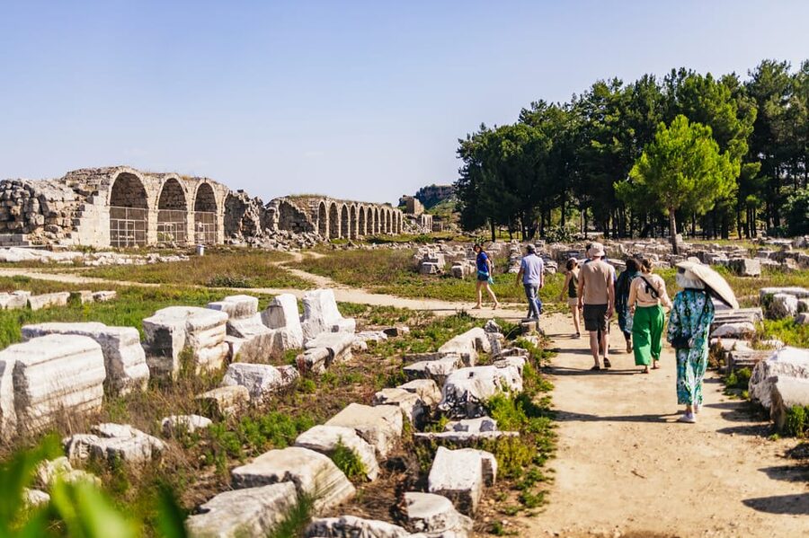 Antalya: Perge, Aspendos, City of Side, and Waterfalls Tour - Aspendos and its Roman theater