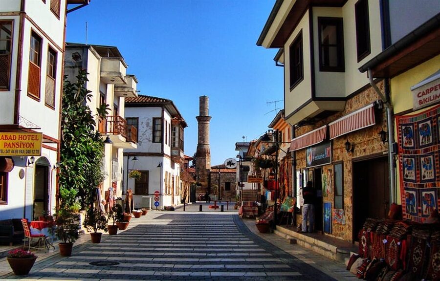 Antalya Waterfalls and Old City Tour - Cable-car views over the Mediterranean