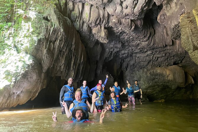 Arenales River Caving, Waterfall &Tropical Forest Secret Spring - The river pools and cave route near Vega Baja