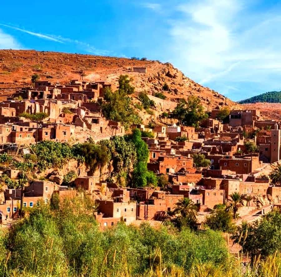 Atlas mountains and Berber villages & waterfall & camel ride - Market streets, produce, and the best days to go