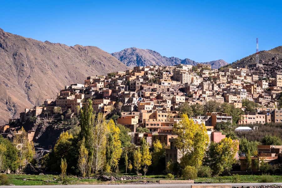 Atlas mountains hike with waterfalls & 3 valleys day trip - Leaving Marrakech for Imlil