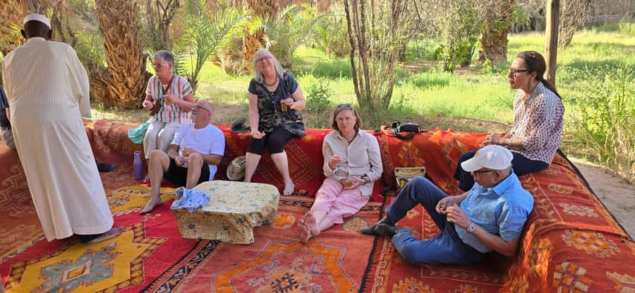 Atlas mountains hike with waterfalls & 3 valleys day trip - Mint tea and your first mountain steps