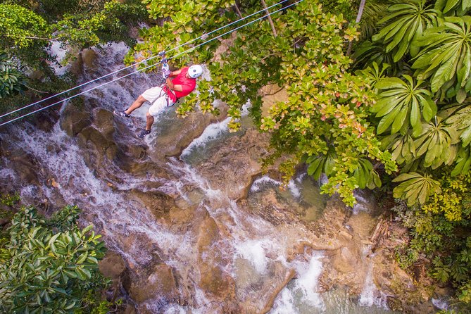 ATV, Horseback Ride, Zipline, Falls Climb + Lunch from Ocho Rios - Horseback riding from land into the Caribbean