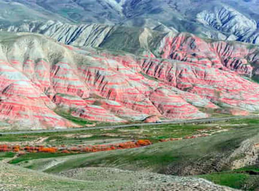 Baku: Guba & Sahdag Tour Lunch included and Laza Waterfall - Hiking the striped slopes of Candy Cane Mountain