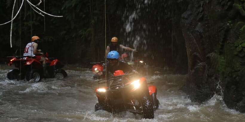 Bali: ATV Gorilla Cave, Ubud Monkey Forest, & Waterfall Tour - The ATV ride is the reason to book