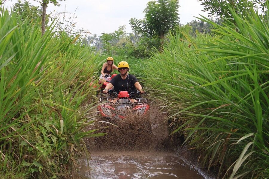 Bali: ATV Gorilla Cave, Ubud Monkey Forest, & Waterfall Tour - Tegenungan Waterfall gives the day a cool finish