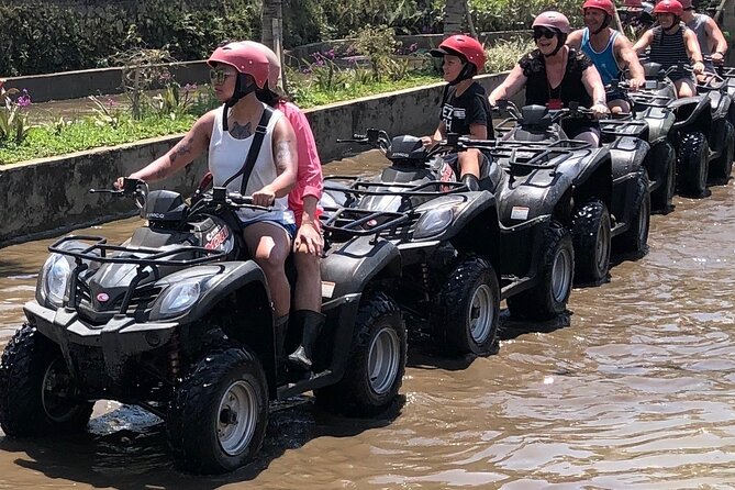 Bali ATV Quad Bike Through Tunnel, Waterfall, White Water Rafting - What to pack for a wet, muddy day
