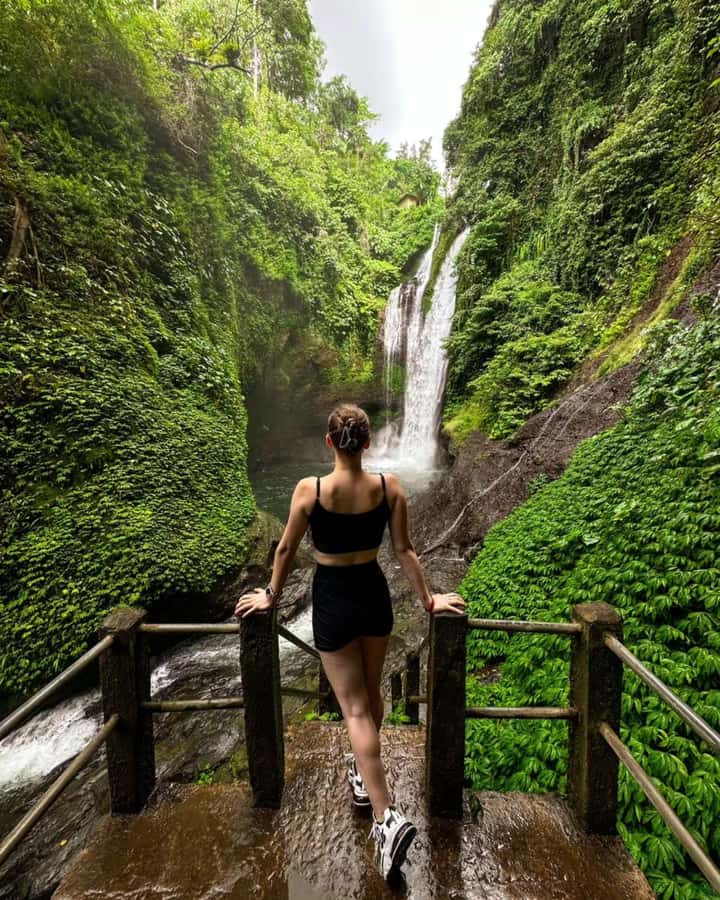 Bali: Cliff Jumping Gitgit Waterfalls & Rice Terrace Tour - A big north Bali day for $35