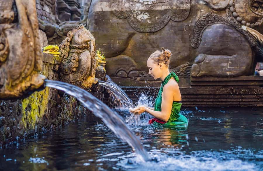 Bali: Griya Taman Beji Waterfall with Optional Ubud Tours - Tirta Empul brings ritual into the day