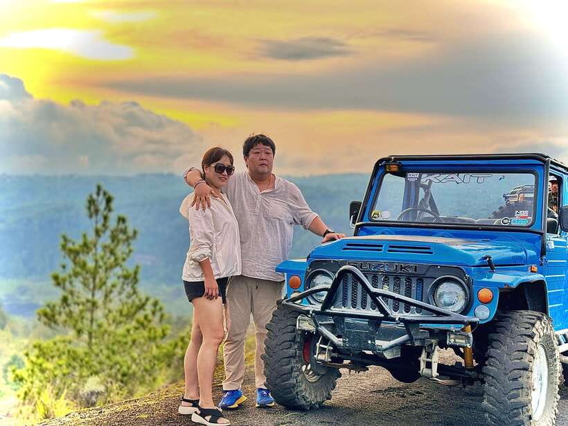 Bali: Hidden Waterfall & Mt. Batur Sunset Jeep Private Tour - Ulu Petanu Waterfall: a calm first stop