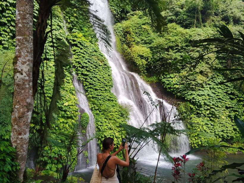 Bali: Lake Temple, Jatiluwih Rice Terrace & Waterfall Tour - Banyumala Waterfall, the day’s best outdoor break