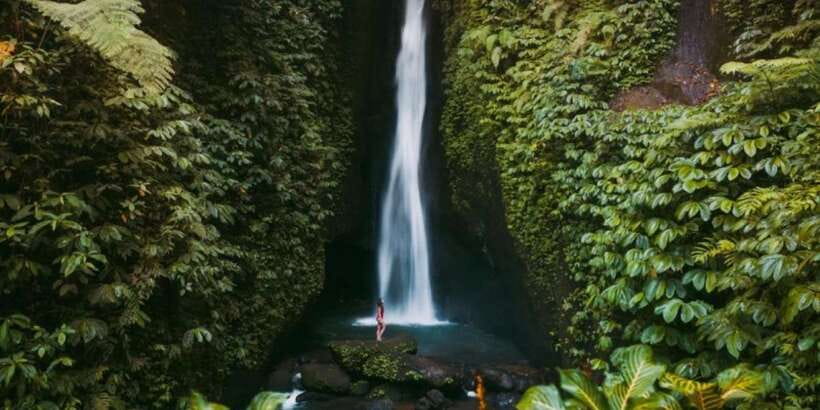 Bali Secret Waterfalls with Ulun Danu Beratan Temple Tour - Leke-Leke Waterfall for a cool break