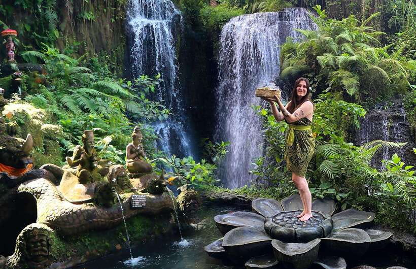 Bali: Taman Beji Griya Waterfall Purification Ritual - Pickup from seven Bali areas