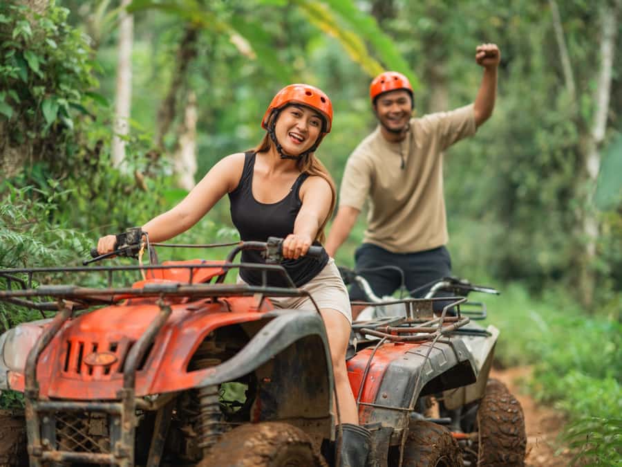 Bali: Ubud Adventure, ATV, Monkey Forest& Waterfall Tour - Walking through the Sacred Monkey Forest
