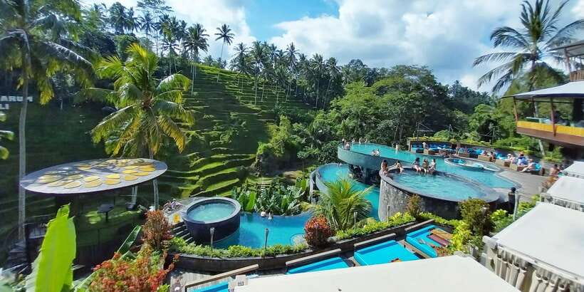 Bali: Ubud Waterfall, Village and Pool Club Day Trip - A full day of Bali highlights in one private car