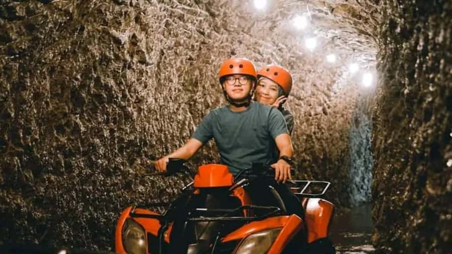 Bali: Waterfall Gorilla Cave ATV & Ubud Rafting Trip & Lunch - Lunch and a pause at Cretya Sunset