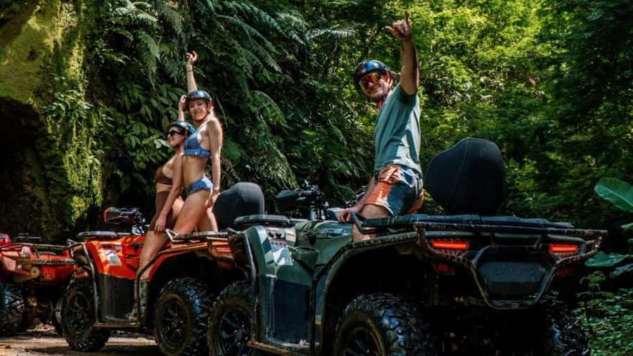 Bali: Waterfall Gorilla Cave ATV & Ubud Rafting Trip & Lunch - Pickup, drop-off, and the day’s practical rhythm