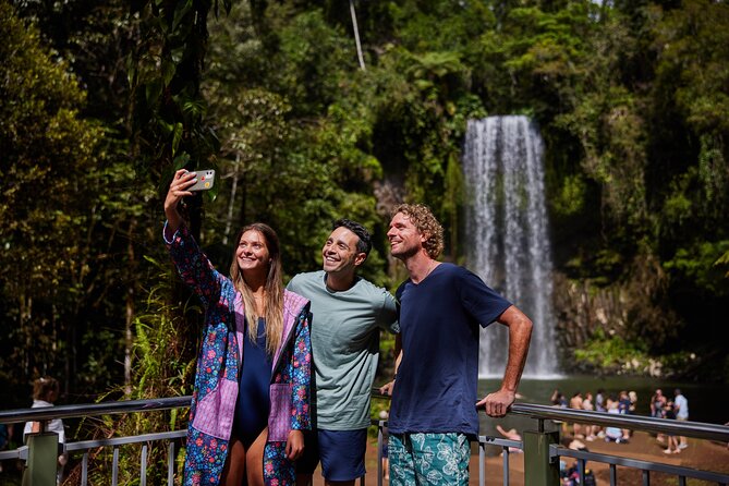 Barefoot Atherton Tablelands Adventure by Cairns Waterfalls - Lake Eacham brings volcanic history and clear water