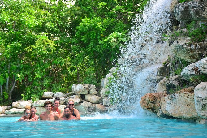 Bavaro Adventure Park Buggy Ride, Zipline Mega Splash, and Waterfall Pool - Six lines, a bridge, and a wet finish