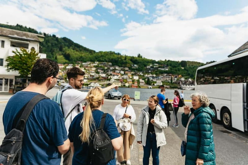 Bergen: Old Town and Waterfalls Guided Tour with Waffles - Norheimsund offers a brief fjord-village pause