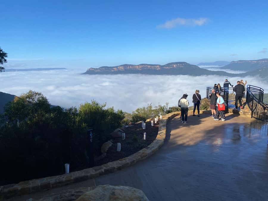 Blue Mountain Small Group Scenic World, Wildlife, Waterfall - The Three Sisters at Echo Point