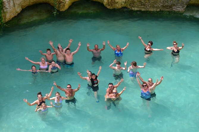 Buggy Adventure, Zipline Mega Splash and Waterfall Pool at Bavaro Adventure Park - The waterfall pool and Zipline Mega Splash