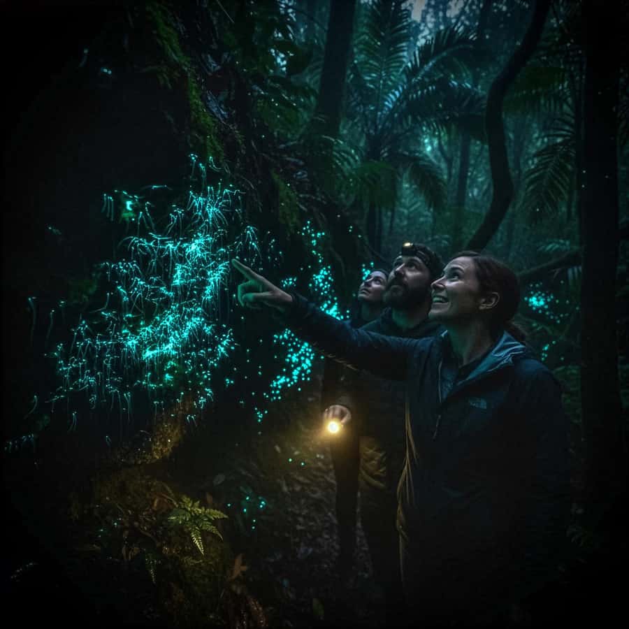 Byron Bay: Glowworms, Waterfalls & Rainforest Experience - Walking to waterfalls through the forest