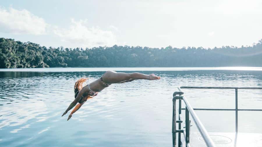 Cairns: Waterfall Tour with Lunch - Lake Eacham, a calm start to the swimming