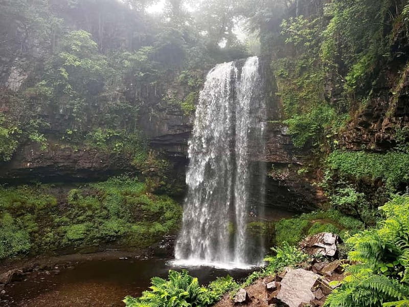 Cardiff: Waterfalls, Mountains & Castles Day Tour - The walk to Henrhyd Falls