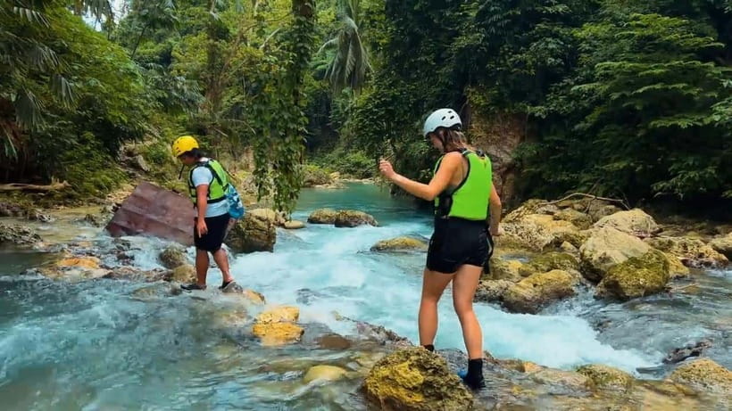 Cebu: Kawasan Falls Canyoneering Tour with Ziplining & Lunch - Swimming, rock slides, and the first cliff jump