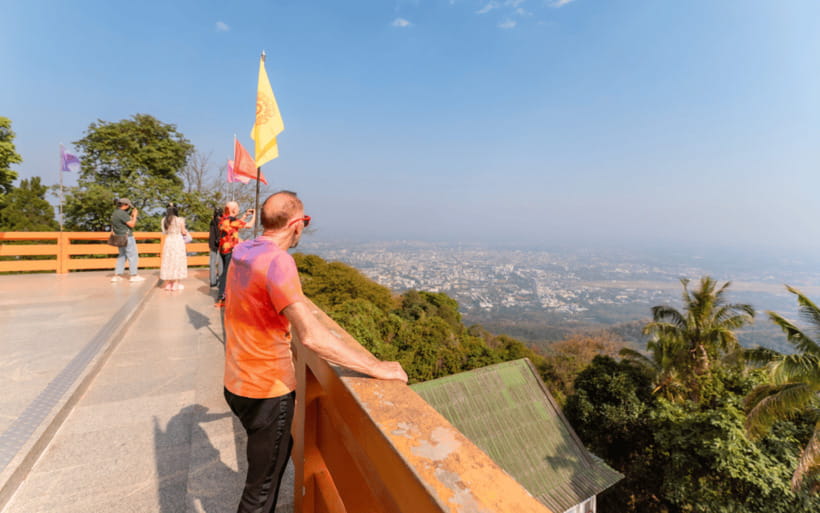 Chiang Mai: Doi Suthep Temple and Waterfall by Songtaew Trio - Wat Pha Lat and its forest setting