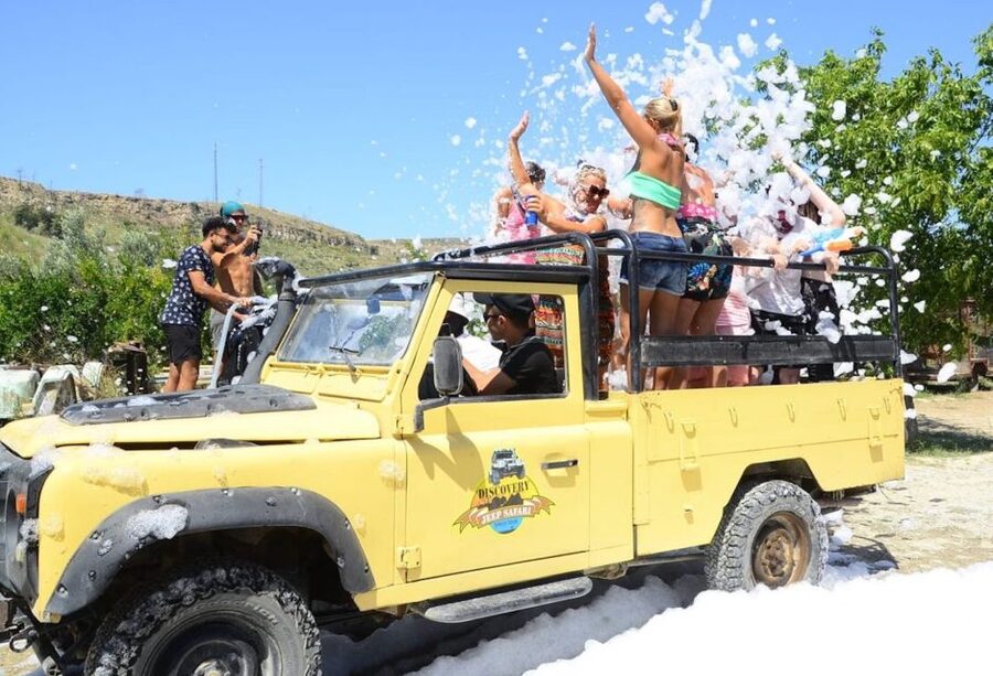 City of Side: Green Canyon Jeep Tour, Boat Trip & Waterfall - The waterfall stop on the way back
