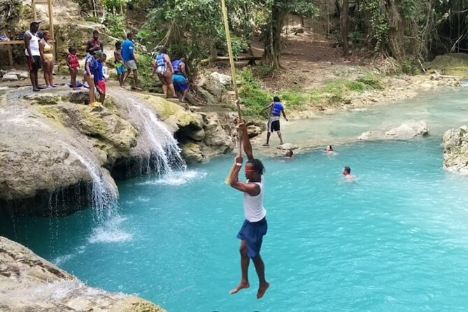 Dunn's River Falls, Blue Hole, Bamboo Rafting, Horseback Combo - Five Jamaican highlights in one busy day