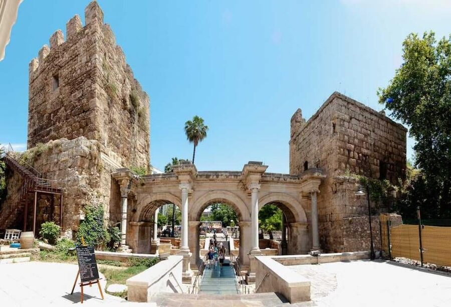 From city of Side: Antalya Old City and Waterfall Day Trip - The drive from Side to Kurşunlu Waterfall