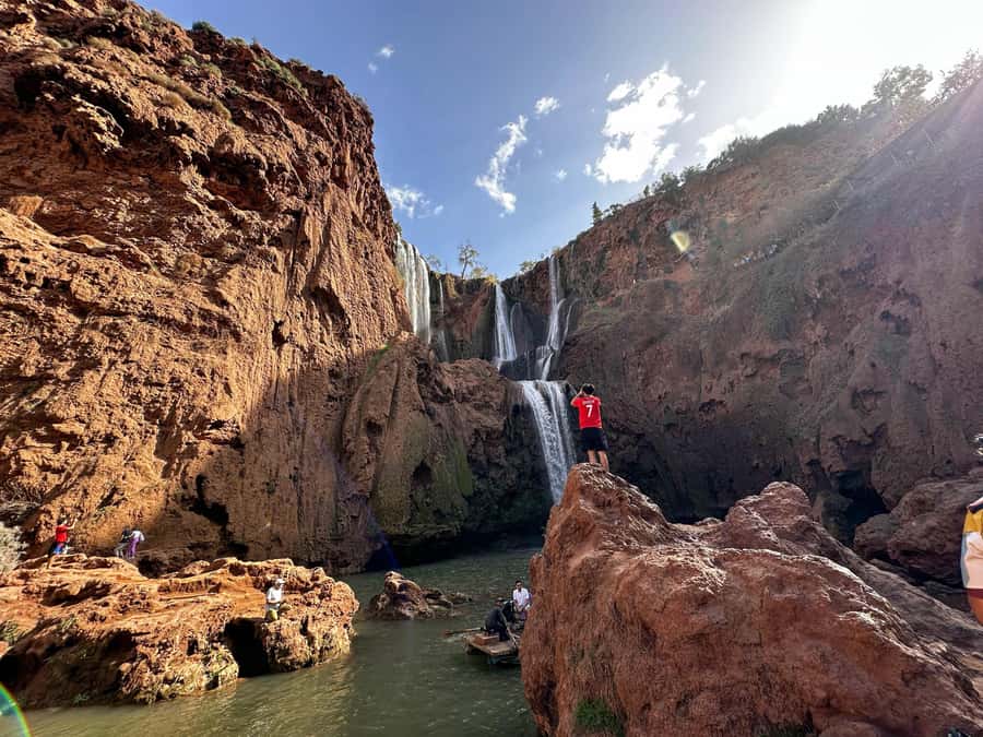 From Marrakech: Ouzoud Waterfalls Guided Trip with Boat Ride - The walk down to the water