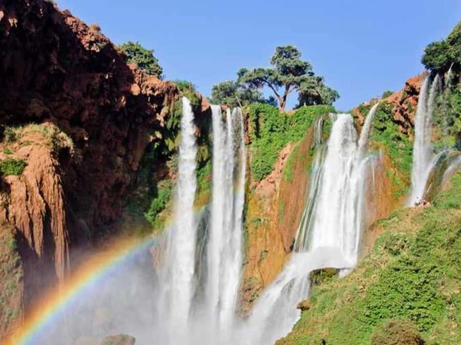 The tiered drops at Ouzoud, in the Moroccan Middle Atlas