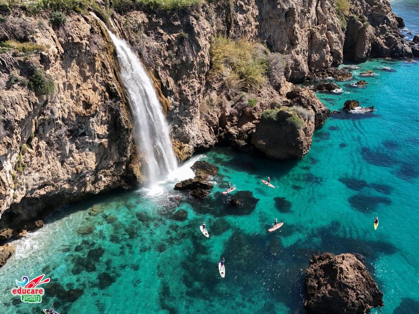 From Nerja: Guided Paddle Surf Cliffs and Maro Waterfall - Paddling beneath the Maro-Cerro Gordo cliffs