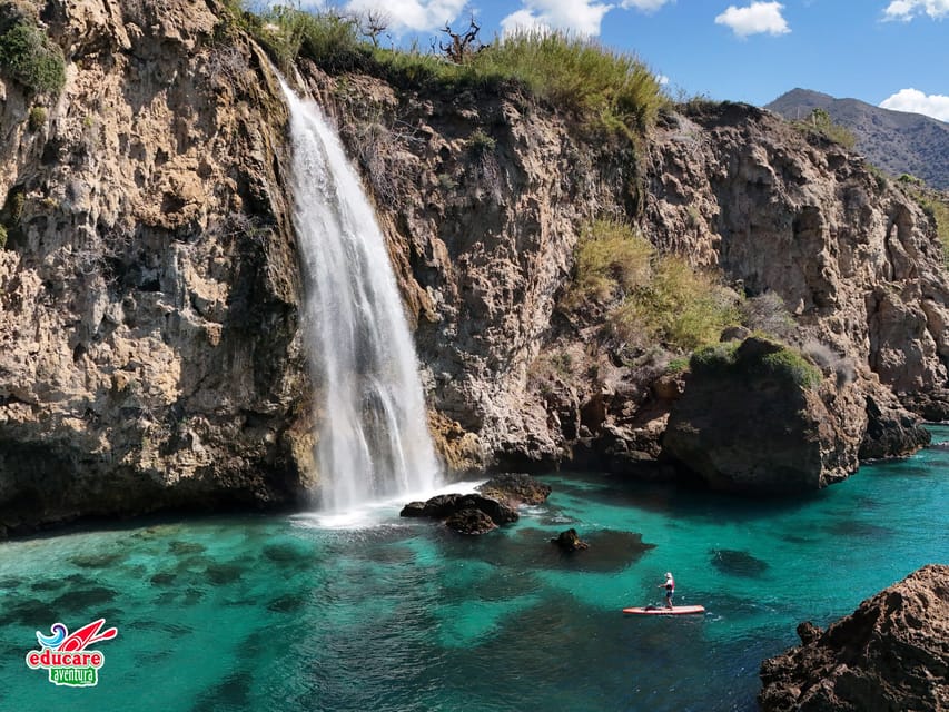 From Nerja: Guided Paddle Surf Cliffs and Maro Waterfall - Looking below the surface